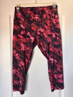 Lululemon Align High Rise Crop Legging Intensity pink blossom Size 12 21” Length